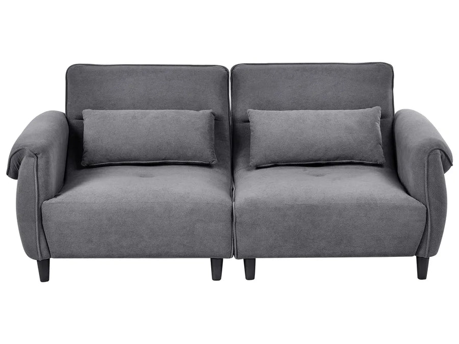 Dark grey 3 seater fabric sofa