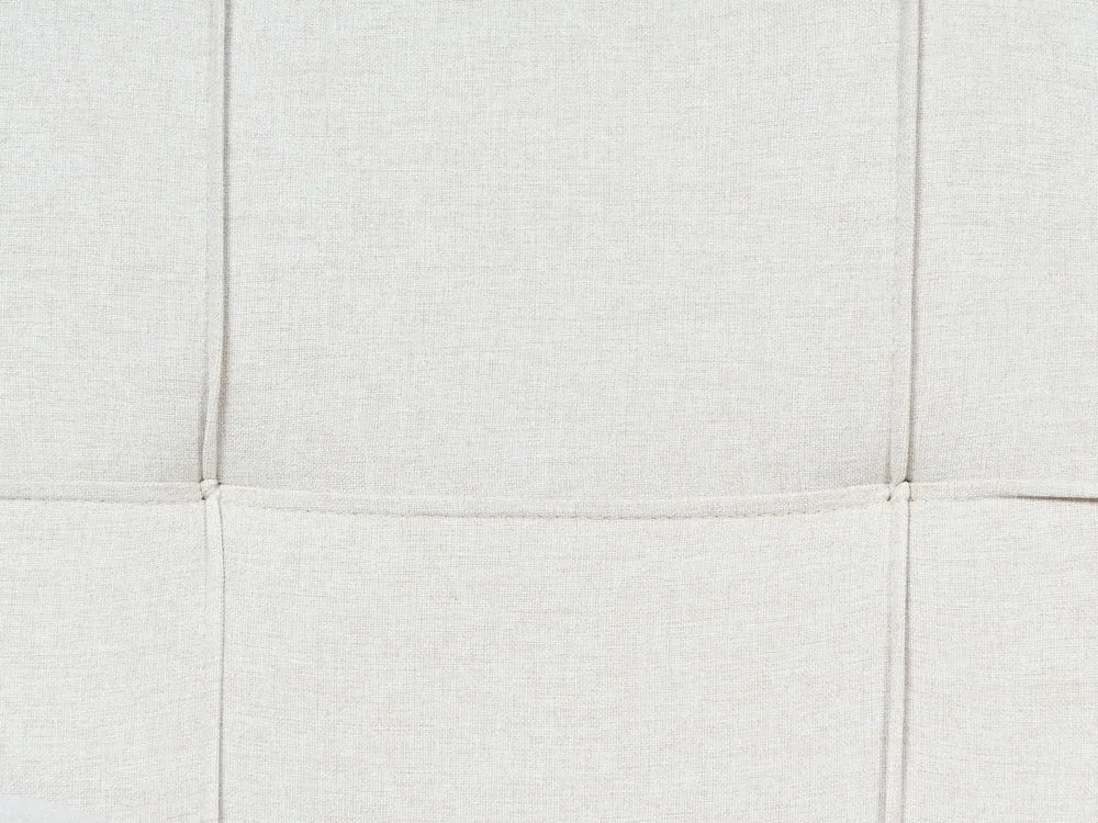 Sofa Bed 3 Seater Fabric Light Beige Kaveri