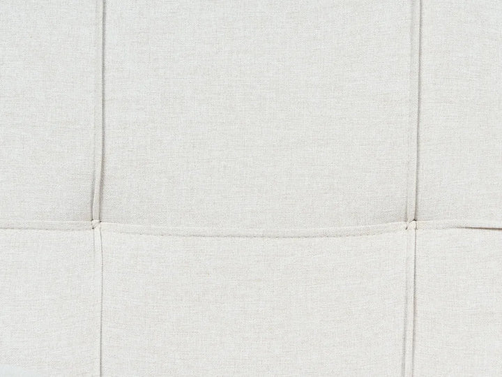 Sofa Bed 3 Seater Fabric Light Beige Kaveri