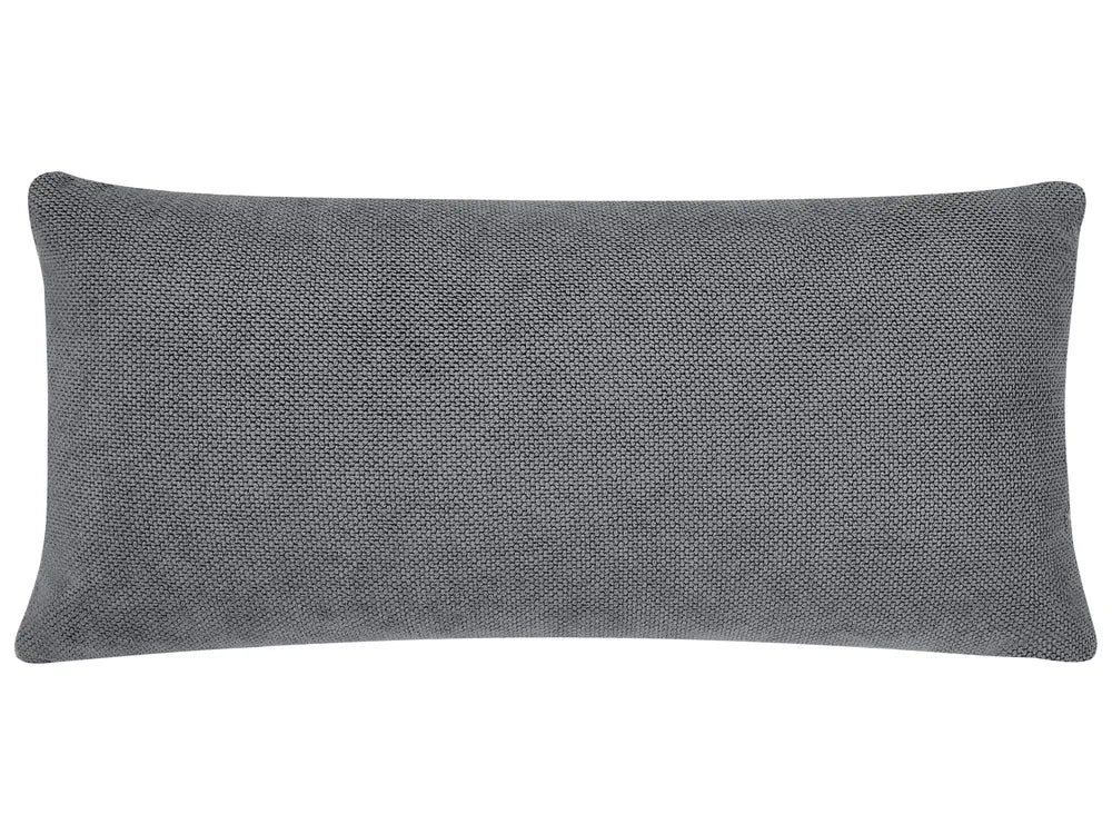 Sofa 3 Seater Fabric Dark Grey Wanetta