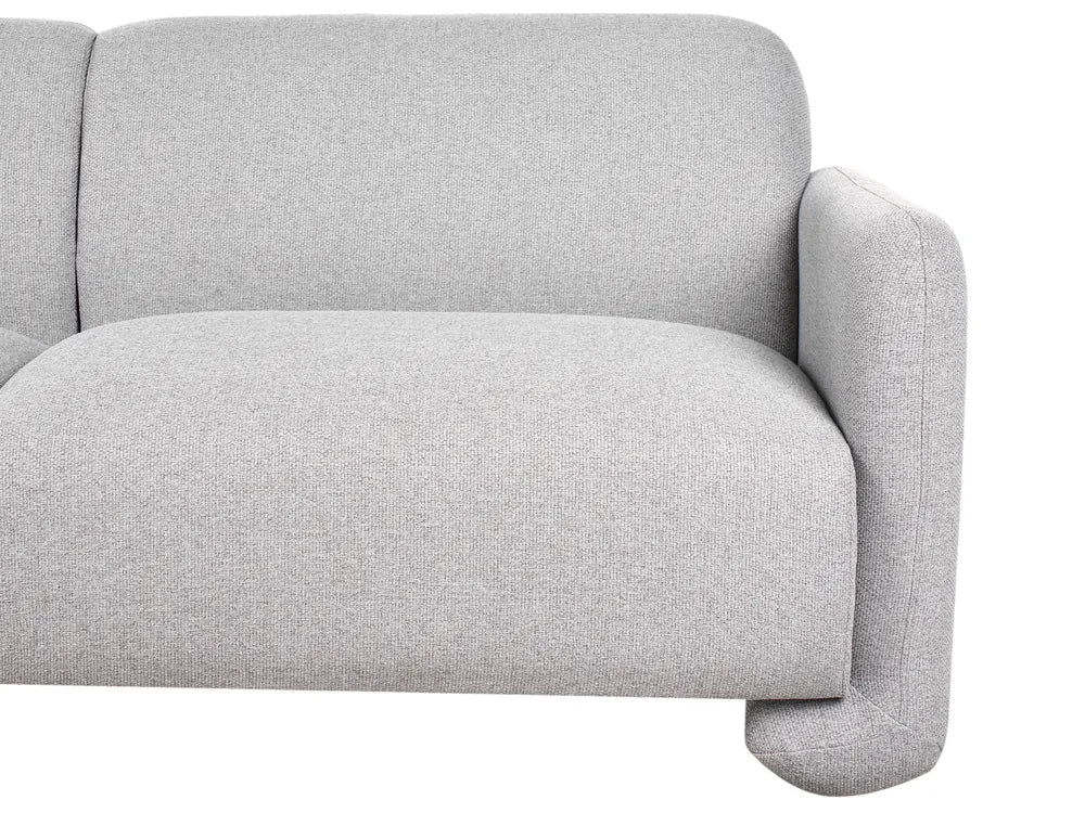 Sofa 3 Seater Fabric Grey Nhat