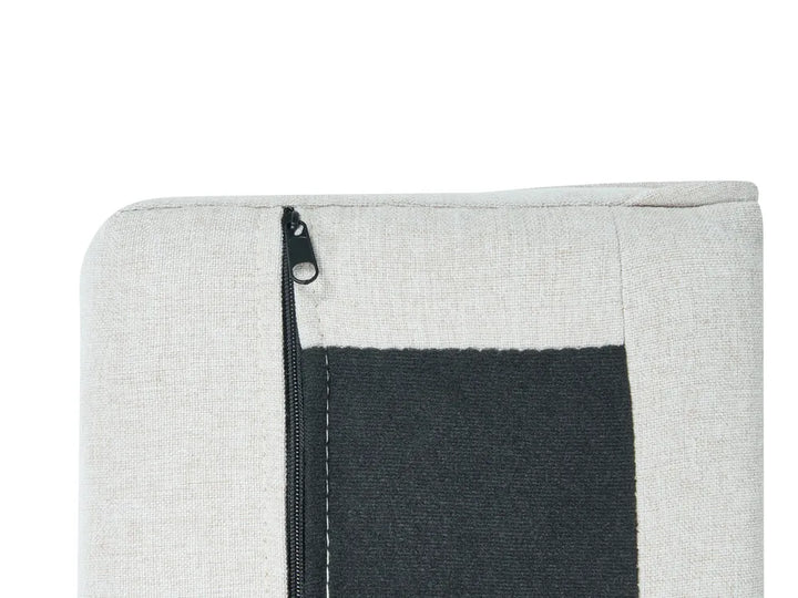 Sofa Bed 3 Seater Fabric Light Beige Kaveri