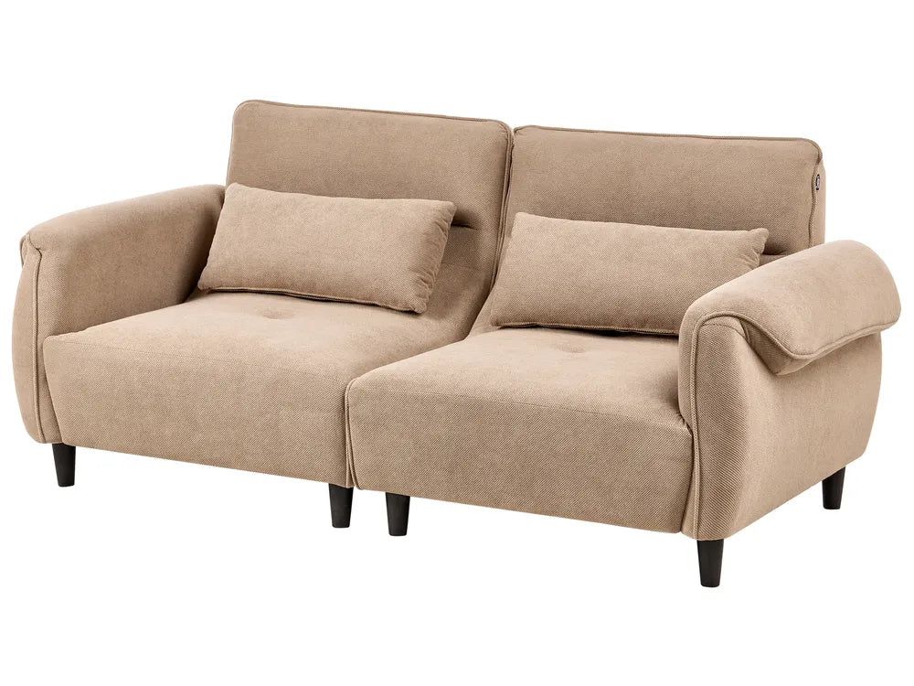Light brown Wanetta sofa with cushions
