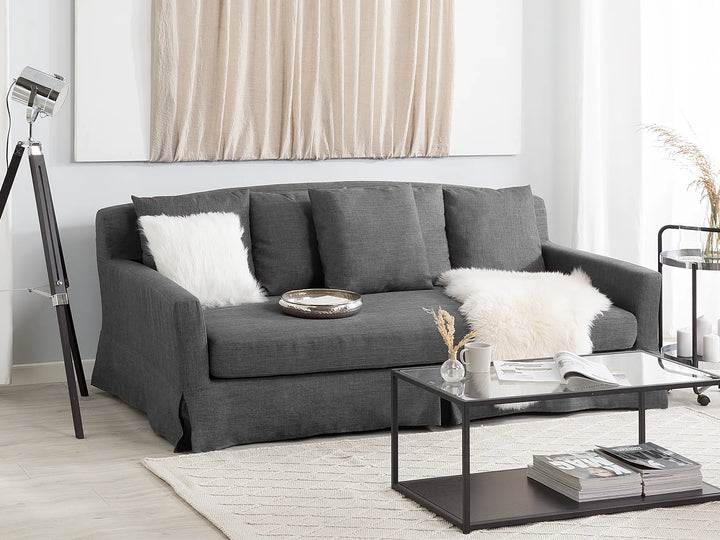 Comfortable modern 3 seater fabric sofa