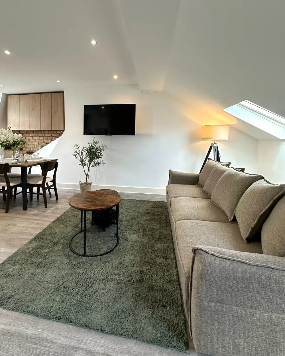 Sofa Bed 3 Seater Fabric Brown with Storage Gilba