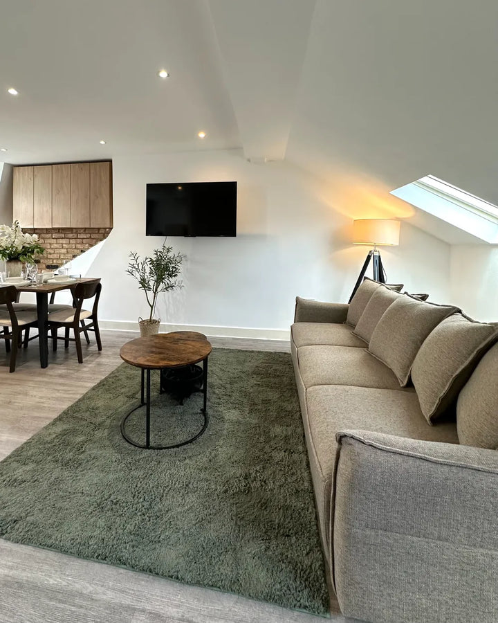 Sofa Bed 3 Seater Fabric Brown with Storage Gilba