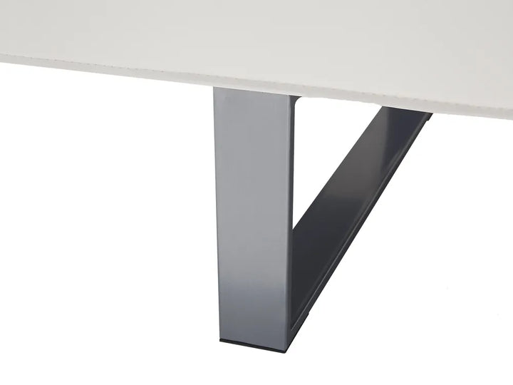 Sofa Bed 3 Seater Faux Leather White Artina