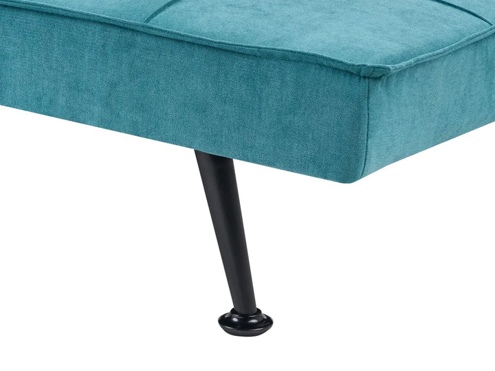 Sofa Bed 3 Seater Fabric Sea Blue Savion