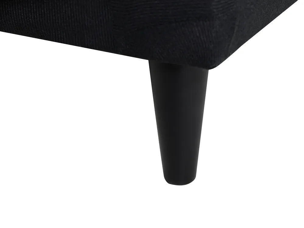 Sofa 3 Seater Fabric Dark Grey Glory