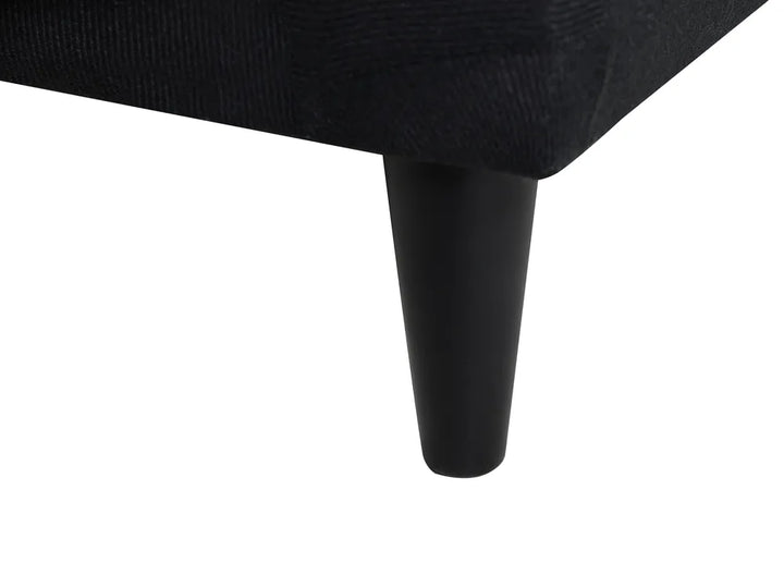 Sofa 3 Seater Fabric Dark Grey Glory