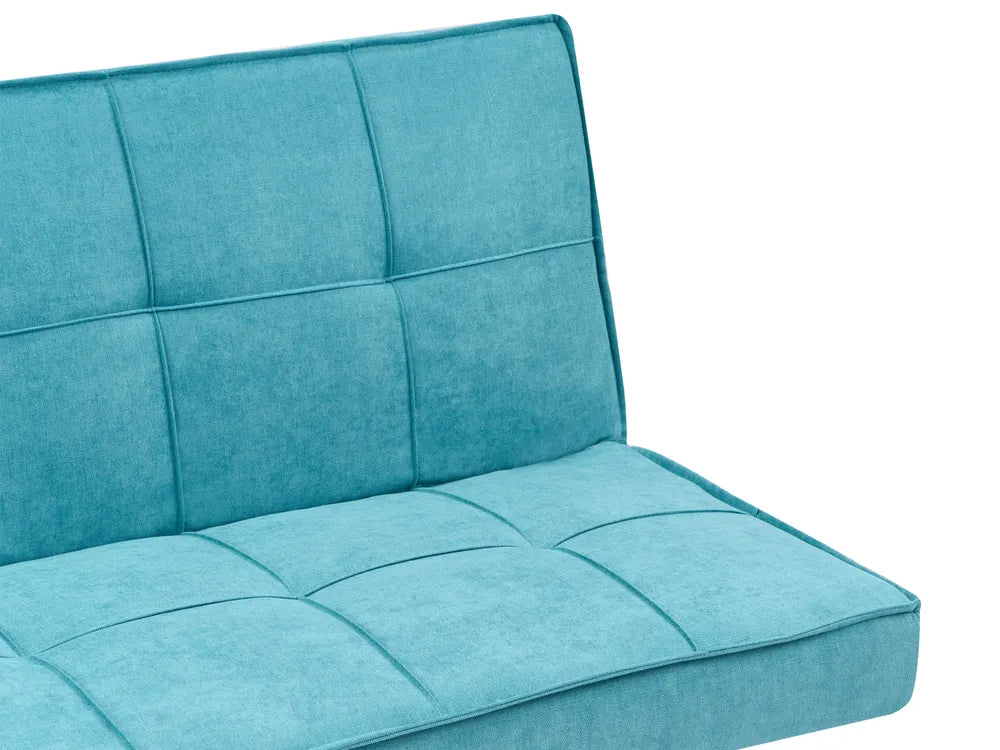Sofa Bed 3 Seater Fabric Sea Blue Savion