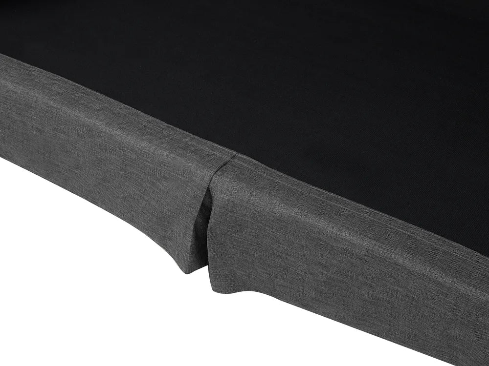 Sofa 3 Seater Fabric Dark Grey Glory