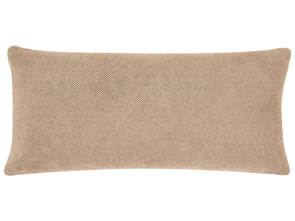 Sofa 3 Seater Fabric Light Brown Wanetta