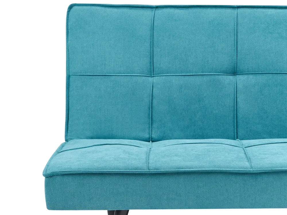 Sofa Bed 3 Seater Fabric Sea Blue Savion