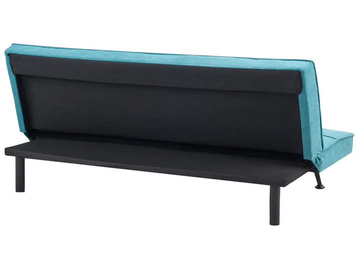 Sofa Bed 3 Seater Fabric Sea Blue Savion