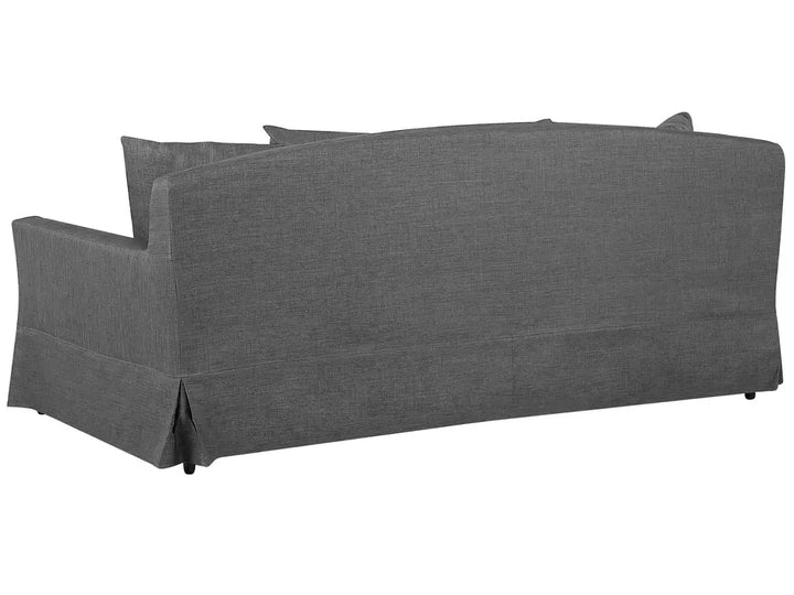 Sofa 3 Seater Fabric Dark Grey Glory