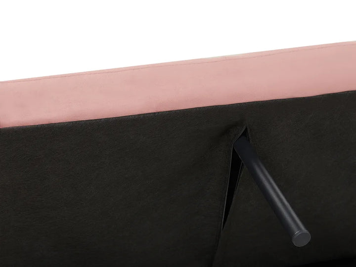 Sofa Bed 3 Seater Velvet Pink Winston
