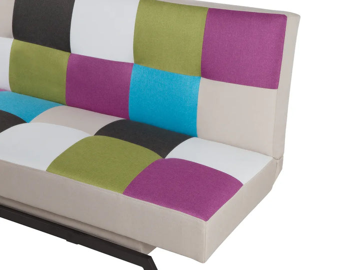 Sofa Bed 3 Seater Fabric Multicolour Kaizlyn