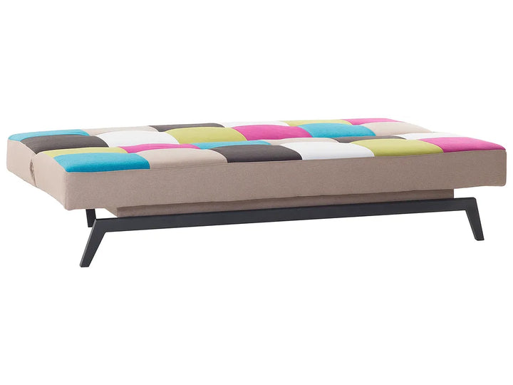 Sofa Bed 3 Seater Fabric Multicolour Kaizlyn