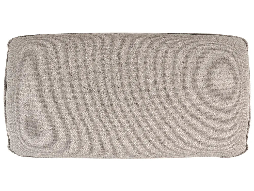 Sofa 3 Seater Fabric Light Brown with Ottoman Lilianah