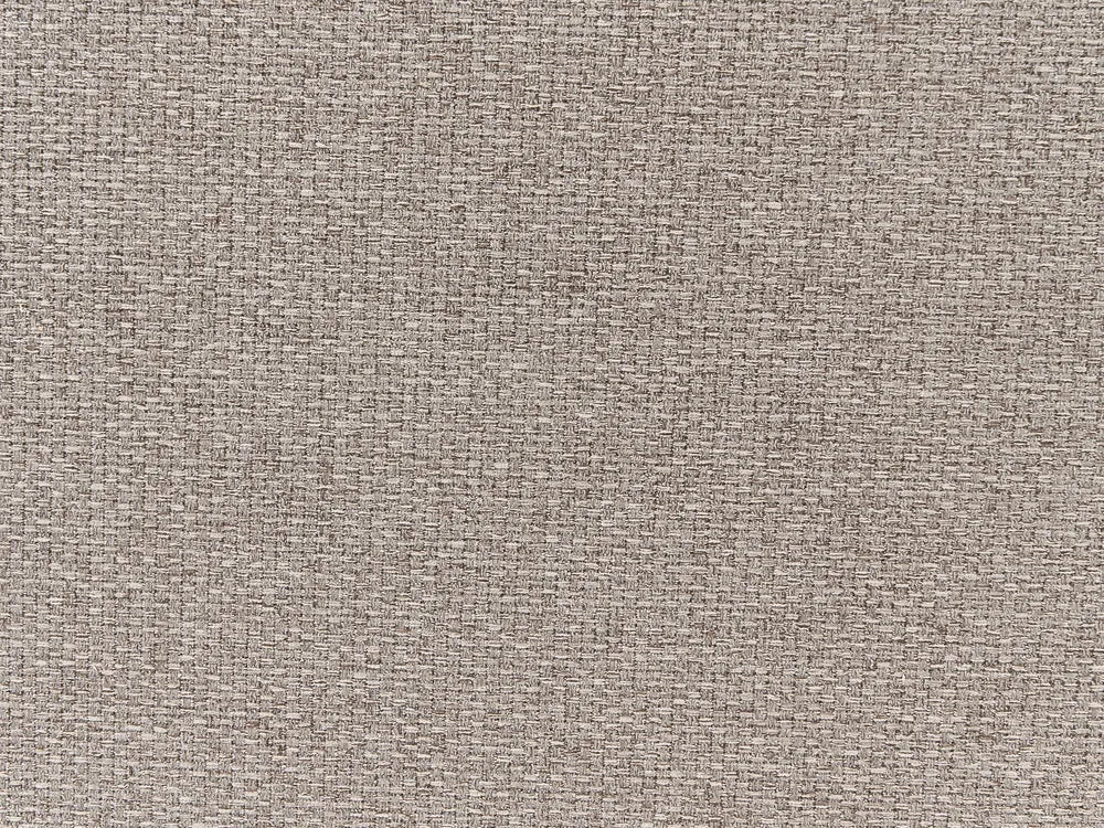 Sofa 3 Seater Fabric Light Brown with Ottoman Lilianah