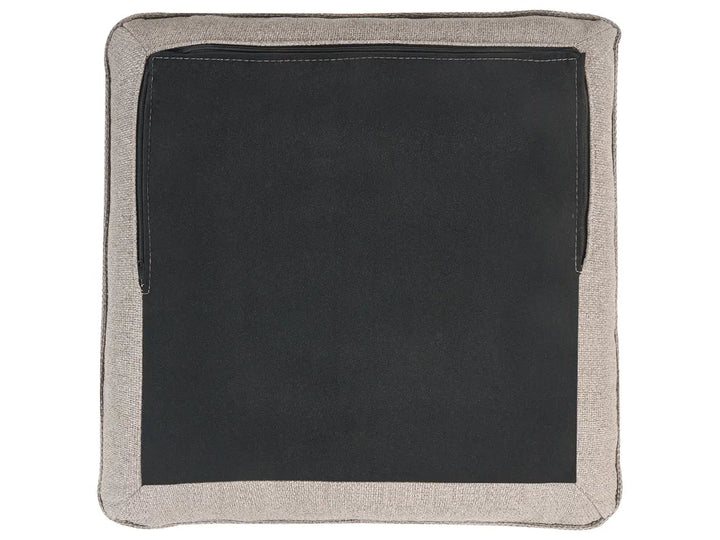 Sofa 3 Seater Fabric Light Brown with Ottoman Lilianah