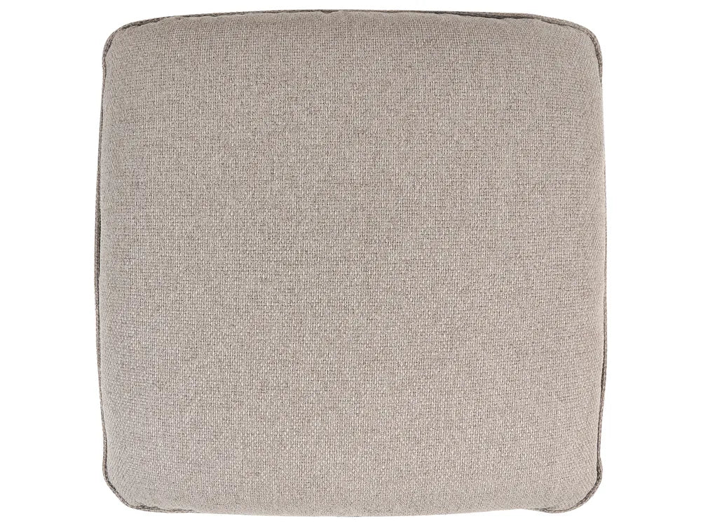 Sofa 3 Seater Fabric Light Brown with Ottoman Lilianah