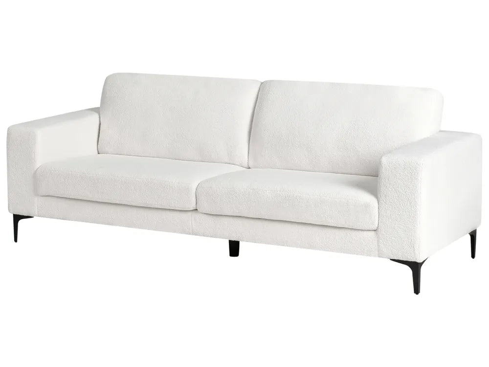 Sofa 3 Seater Boucle Off-White Rinor