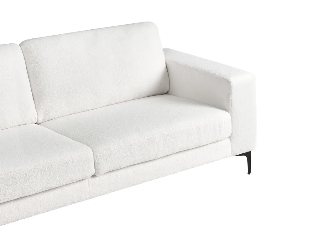 Sofa 3 Seater Boucle Off-White Rinor