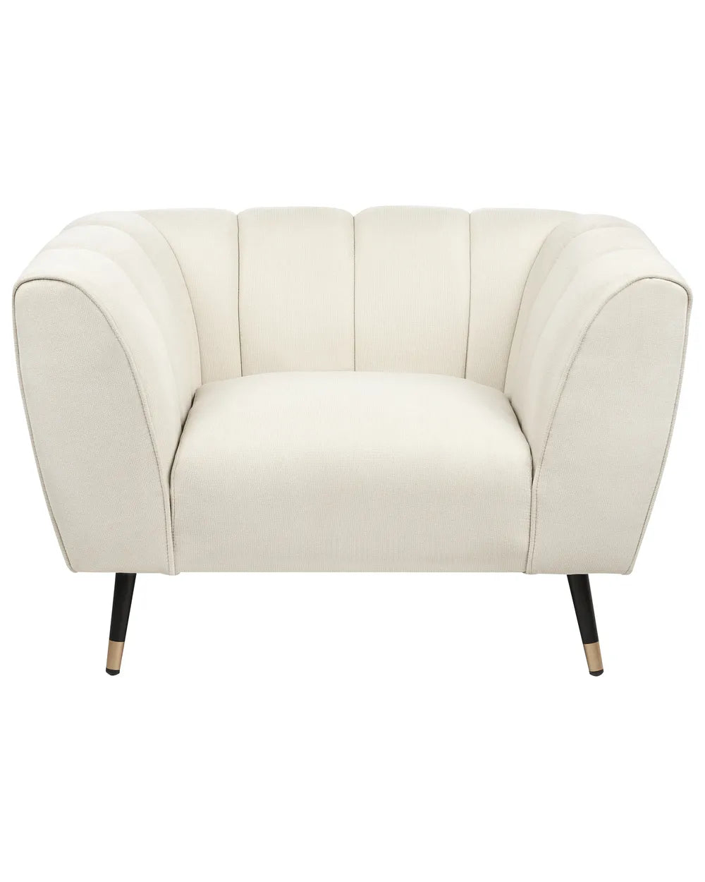 Armchair Fabric Light Beige Anwella