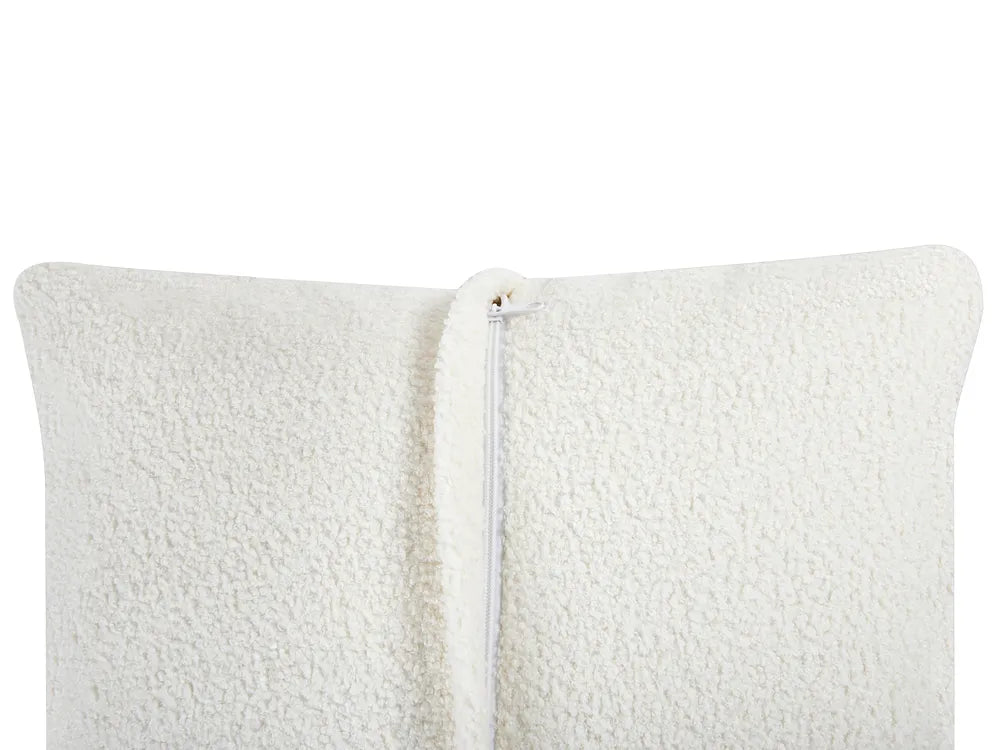 Corner Sofa 4 Seater Boucle White Left Hand Lecanto