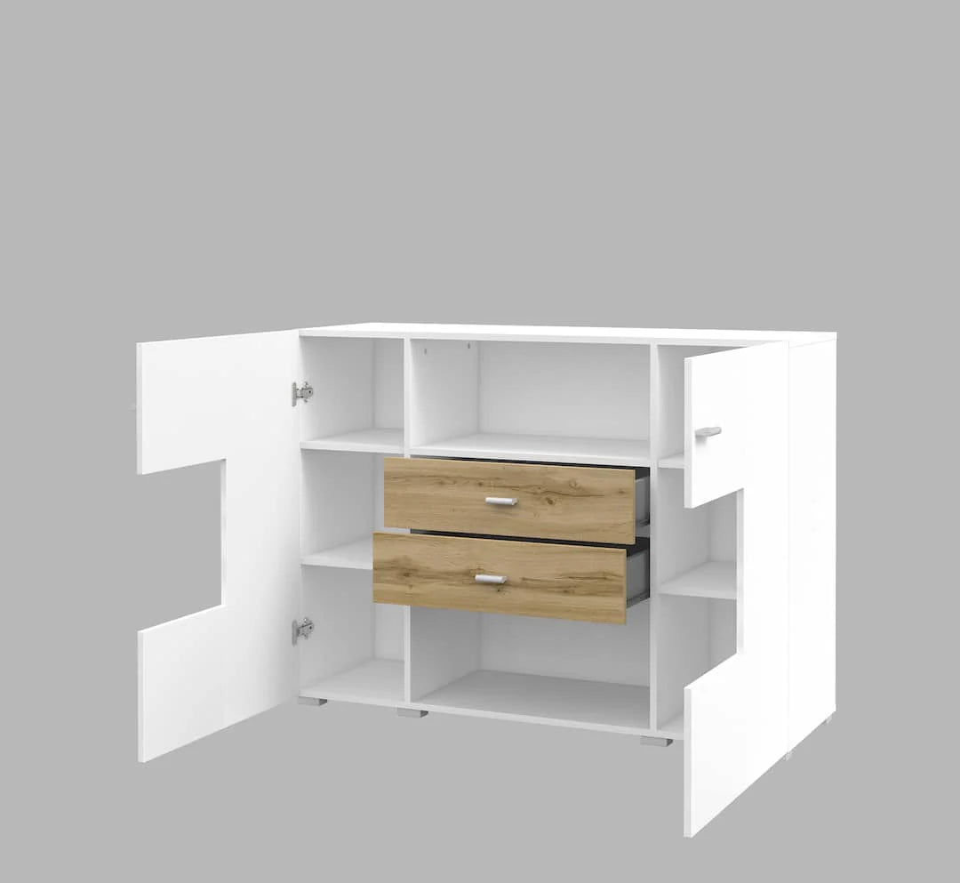 Sideboard Cabinet 122cm White Coby 43