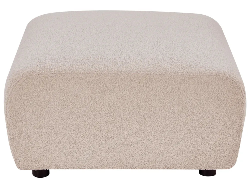 Modular Corner Sofa 5 Seater Boucle Beige Left Hand Regeani