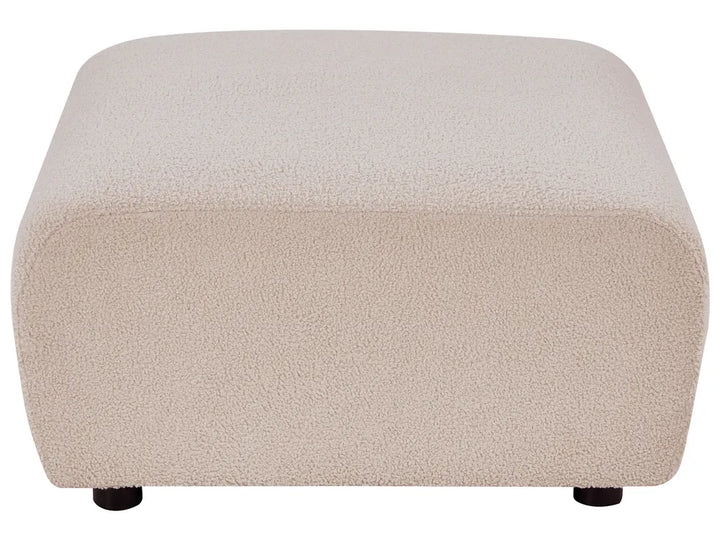 Modular Corner Sofa 5 Seater Boucle Beige Left Hand Regeani