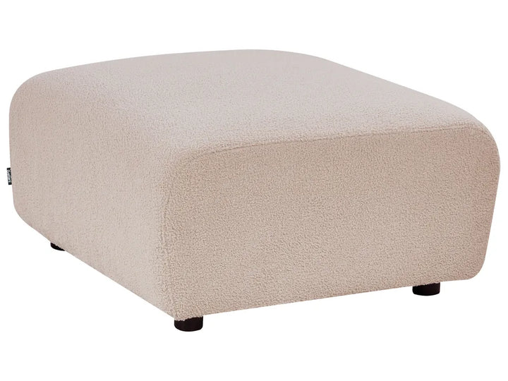 Modular Corner Sofa 5 Seater Boucle Beige Left Hand Regeani