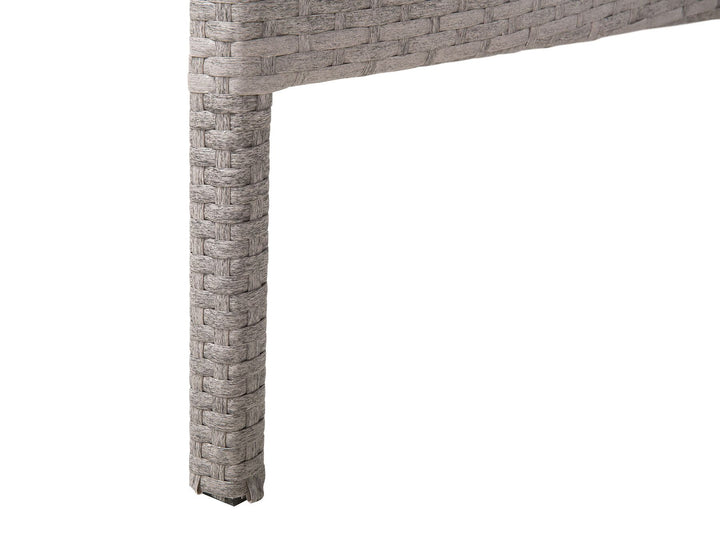 Viterbo Garden Dining Table  145 cm 80 cm Glass Light Grey