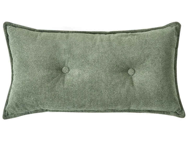 Corner Sofa 3 Seater Chenille Dark Green Left Hand Rafael