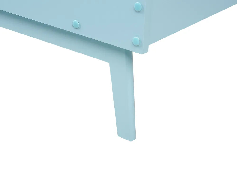 Bed Pine Wood 90 x 200 cm (EU Single) Light Blue Juliann