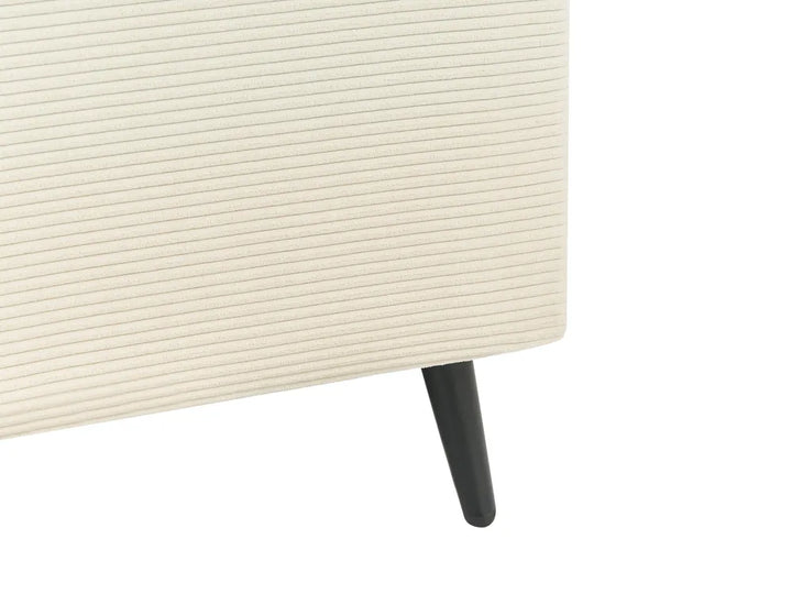 Corner Sofa 4 Seater Corduroy Light Beige Left Hand Flexa