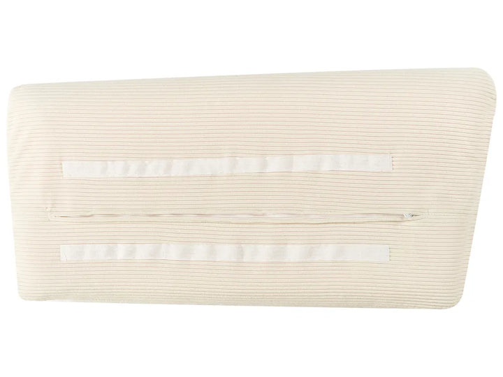 Corner Sofa 4 Seater Corduroy Light Beige Left Hand Flexa