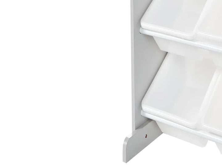 Shelf with 9 Storage Boxes 78 cm Grey Laci