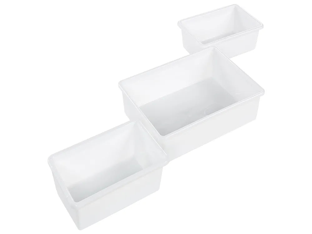 Shelf with 9 Storage Boxes 78 cm Grey Laci