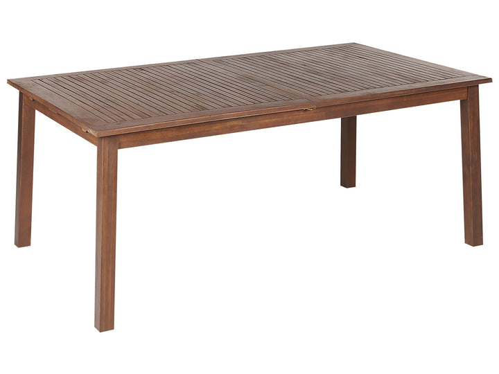 Cesana Extending Garden Dining Table 180/240 cm 100 cm Acacia Wood Dark Brown