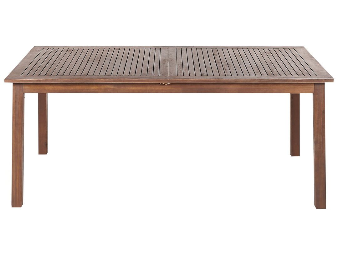 Cesana Extending Garden Dining Table 180/240 cm 100 cm Acacia Wood Dark Brown
