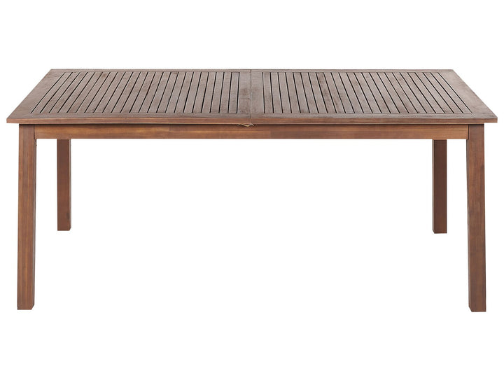 Cesana Extending Garden Dining Table 180/240 cm 100 cm Acacia Wood Dark Brown