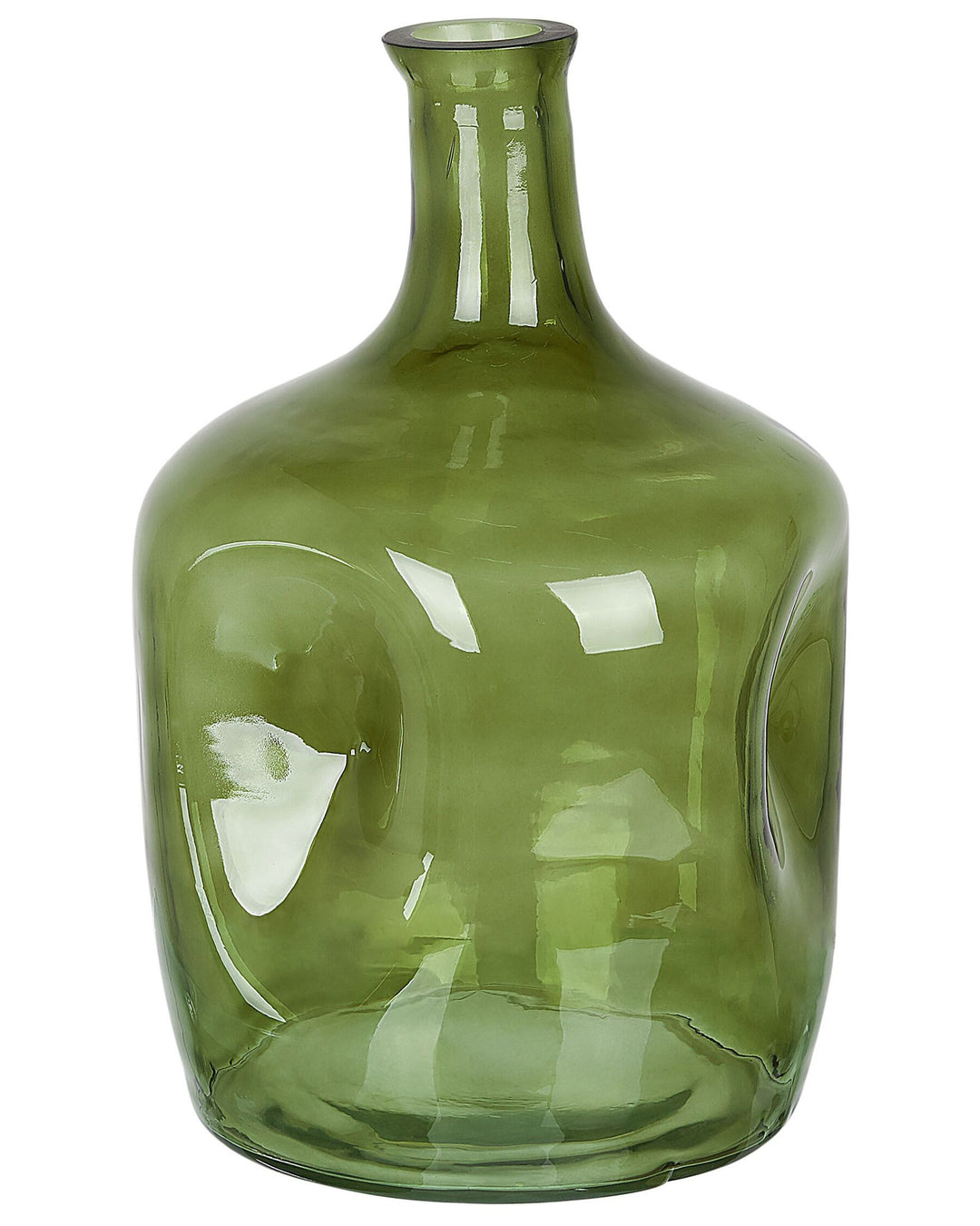 Kerala Flower Vase Glass 30 cm Olive Green