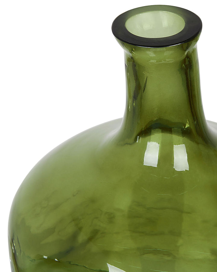 Kerala Flower Vase Glass 30 cm Olive Green