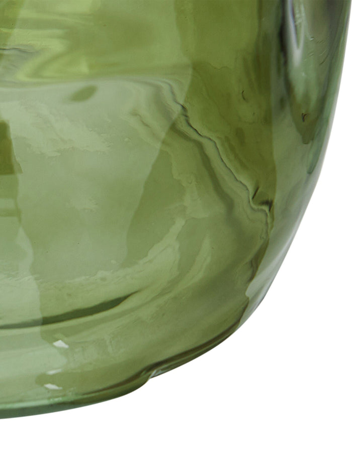 Kerala Flower Vase Glass 30 cm Olive Green
