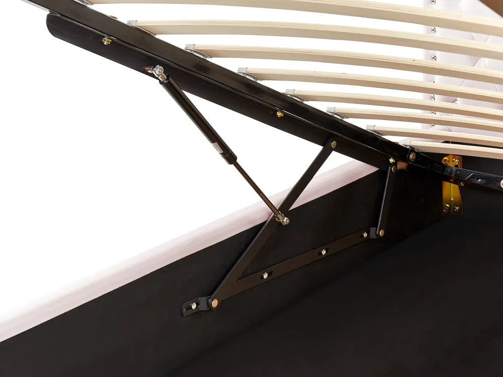 Ottoman Bed Velvet 90 x 200 cm (EU Single) Pastel Pink Jazzae