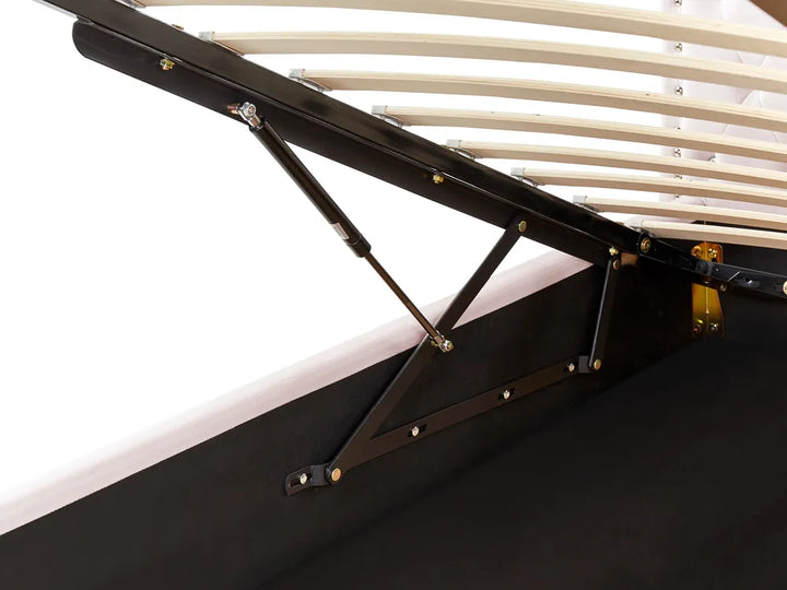 Ottoman Bed Velvet 90 x 200 cm (EU Single) Pastel Pink Jazzae